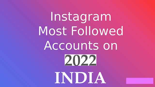 List of India's Most Followed Instagram Accounts